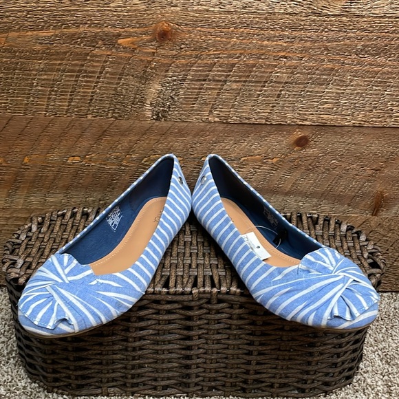 Nautica Women’s Bayard Blue & White Striped Knotted Flats Shoes Size 9 NWT - Picture 8 of 12
